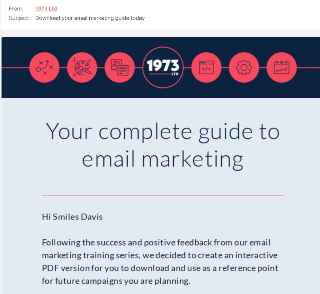 download guide subject line example