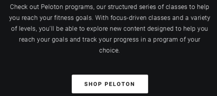 Peloton Service Benefits