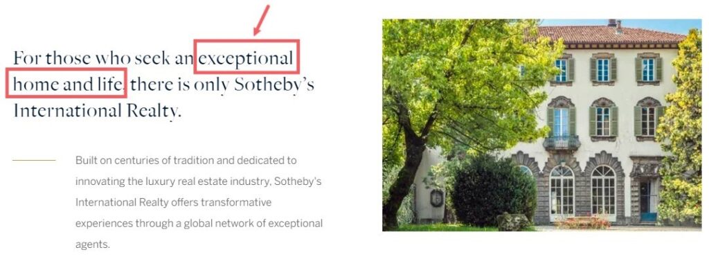 Sotheby_s International Realty bragging power word