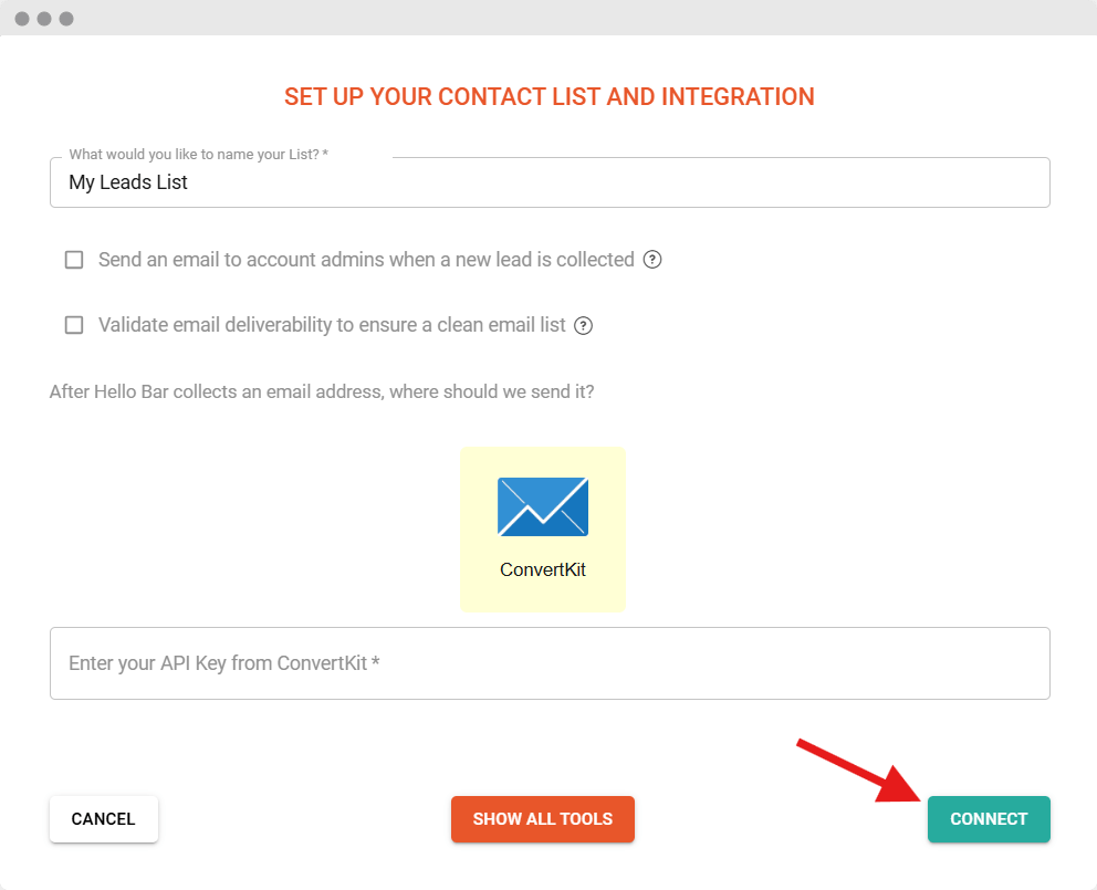 ConvertKit Connect Step 4