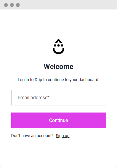 Drip Login - Step 5