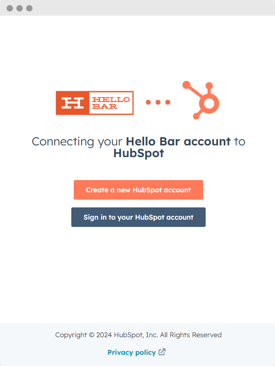 HubSpot login - Step 5