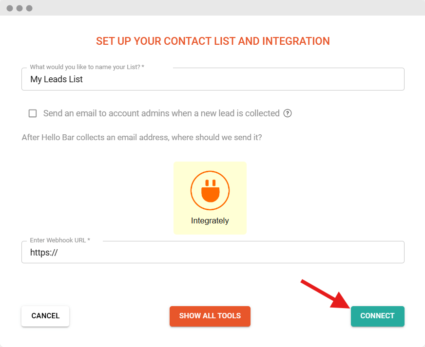 Integrately Connect - Step 4