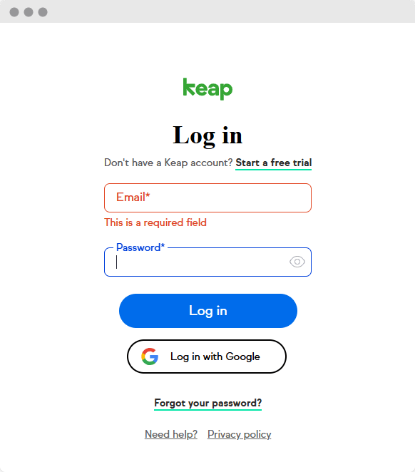 Keap Infusionsoft login - Step 5