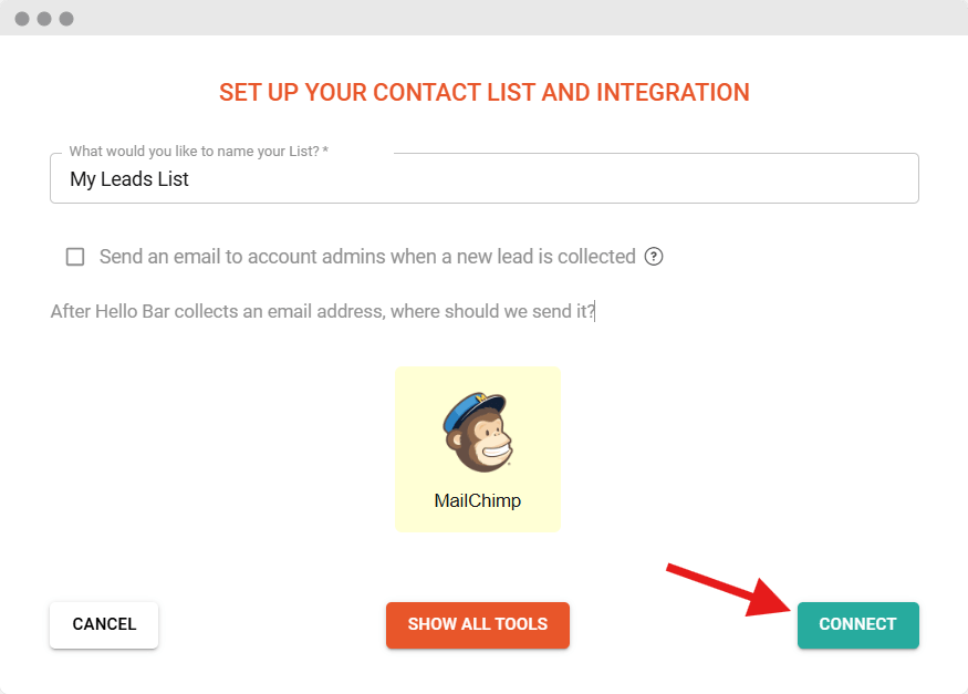 hb mailchimp connect v1