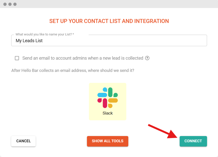 hb slack connect v1