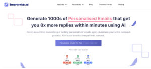 Screenshot of the Smartwriter.AI website